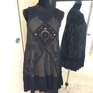 NEW Free People Lace and Crochet Detailed Dress